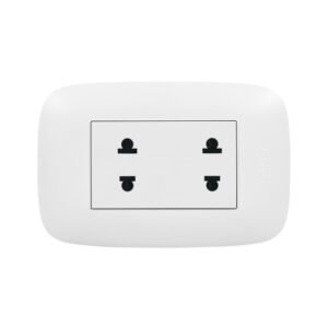 Tomacorriente universal doble 2x16A 250V Domino Sencia