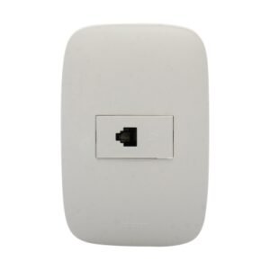 Toma telefonica RJ11 blanco Domino Sencia