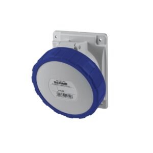 Tomacorriente p/empotrar inclinado 3x32A+T 250V IP67 9h Optima