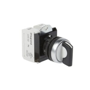 Selector manija corta no luminoso negro 3 posiciones c/retorno 2NA IP69