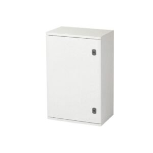 Tablero p/adosar metálico 500x500x200mm con puerta c/plancha de montaje