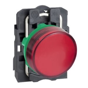 Luz piloto rojo con LED 230/240VAC 22mm plástico