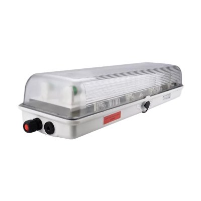 Luminaria lineal p/ambientes explosivos fluorescentes 2x36W IP66, ZONA 1,21