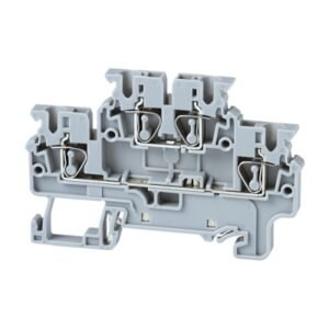 Borne de conexión tipo resorte 2.5mm2 para 1 conexión simple 2 pisos