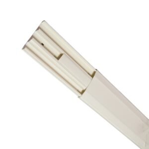 Canaleta megacanal 95x22mm 2mts con tapa sin adhesivo c/separador