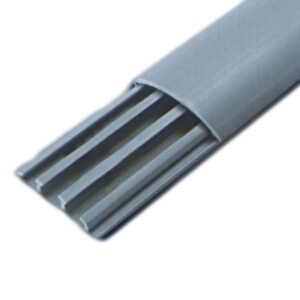 Canaleta de piso 48x13mm 2mts sin adhesivo con división gris