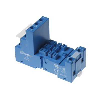 Base rectangular p/rele 11 pines 16A 250V mod.6233 tipo tornillo