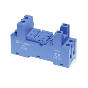 Base rectangular p/rele 8 pines 12A 250V mod.5632 tipo tornillo