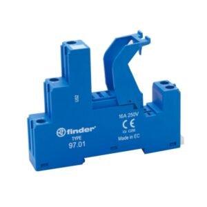 Base rectangular p/rele 5 pines 16A 250V mod.4661 tipo tornillo