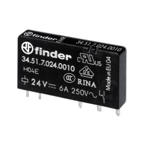 Mini rele 24DC 1NA/NC 6A 250V