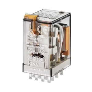 Relé 14 pines 230VAC 4NA/NC 7A 250V c/indicador mecánico