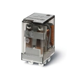 Relé 8 pines 12VCD 2NA/NC 12A 250V c/indicador mecánico