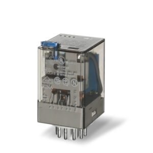 Relé 8 pines 110VAC 2NA/NC 10A 250V c/indicador mecánico