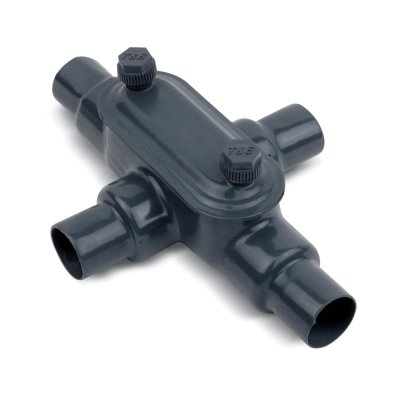 Caja Condulet ovalada tipo X 3/4¨ form.8 c/forro PVC