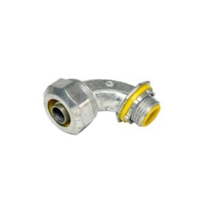 Conector curvo hermético Liquid Tight ZDC 3/8¨ x90° UL
