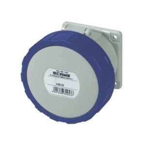 Tomacorriente p/empotrar recto 3x32A+T 250V IP67 9h Optima