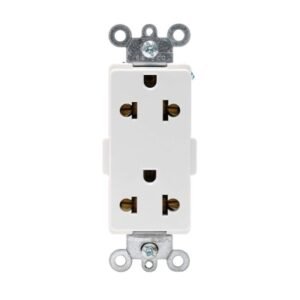 Tomacorriente universal doble 2x15A+T 250V blanco Decora