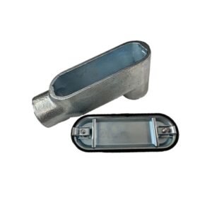 Caja Condulet hierro tipo LB 1/2¨, tapa+empaque, galvanizado en caliente, UL