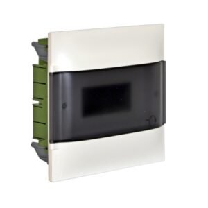 Tablero p/empotrar de resina 8 DIN 225x256x98mm con puerta