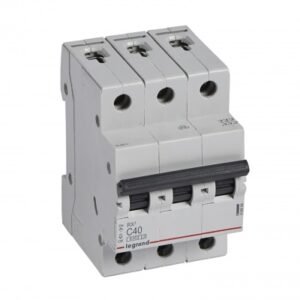 Interruptor termomagnético 3x40A 10/6kA 230/440V tipo C DIN RX3