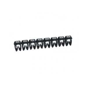Marcador número: 0 para cable 0.5-1.5mm2 negro x30und