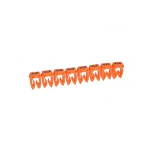 Marcador número: 3 para cable 0.5-1.5mm2 anaranjado x30und