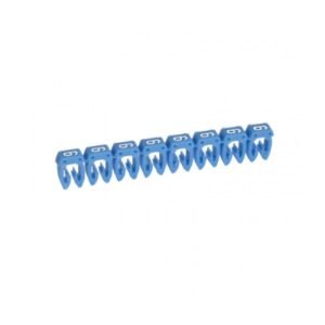 Marcador número: 6 para cable 0.5-1.5mm2 azul x30und
