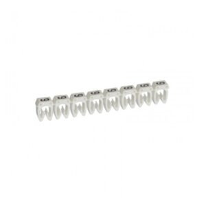 Marcador número: 9 para cable 1.5-2.5mm2 blanco x30und