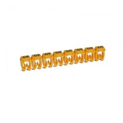 Marcador letra: S para cable 1.5-2.5mm2 x30und