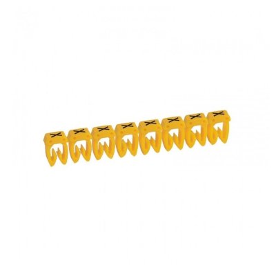 Marcador letra: X para cable 1.5-2.5mm2 x30und
