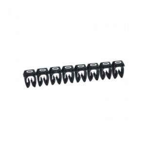 Marcador número: 0 para cable 4-6mm2 negro x20und