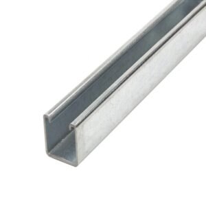 Canal Strut liso 1 5/8"x1 5/8" x3mts, espesor 2.5mm, electrogalvanizado