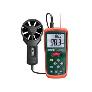 Anemómetro CFM/CMM con termómetro IR