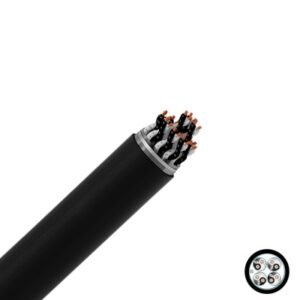 Cable instrumentación apantallado 4x2x18AWG 300V 90°C libre de halógeno, UL, x metro lineal