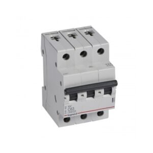 Interruptor termomagnético 3x63A 10/6kA 230/440V tipo C DIN RX3