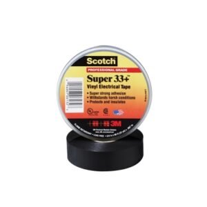 Cinta aislante vinílica Scotch 33+ 3/4¨ x20mts negro