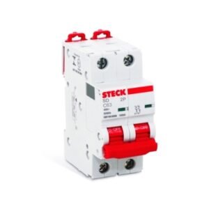 Interruptor termomagnético 2x63A 20/10kA 230/400V curva C DIN IEC 60898-1