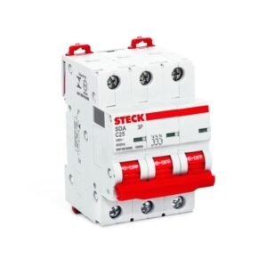 Interruptor termomagnético 3x25A 20/10kA 230/400V curva C DIN IEC 60898-1