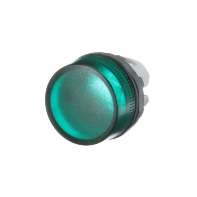 Cabeza para pulsador luminoso no rasante verde 22mm