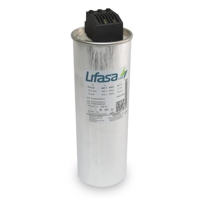 Condensador para factor de potencia tubular 15/11kVAR 460V/400V