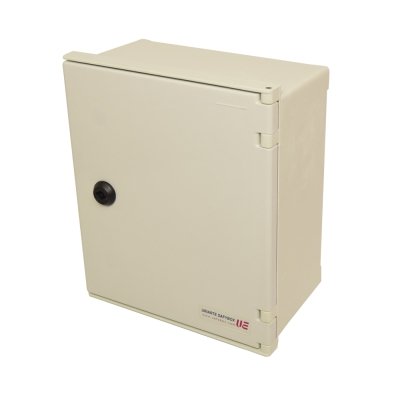 Tablero p/adosar de poliéster 300x250x140mm c/placa montaje metálico IP66