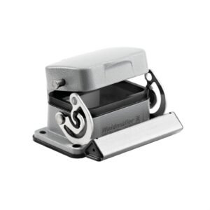 Base para conector multipolo de metal con tapa para empotrar 06 polos IP65