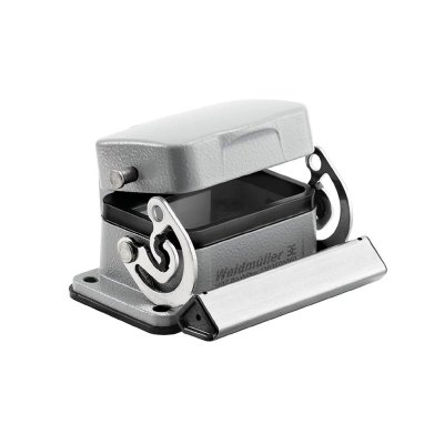 Base para conector multipolo de metal con tapa para empotrar 06 polos IP65