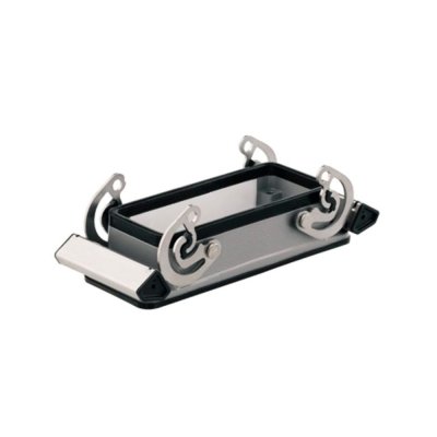 Base para conector multipolo de metal sin tapa para empotrar 16 polos IP65