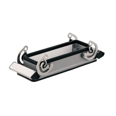 Base para conector multipolo de metal sin tapa para empotrar 24 polos IP65