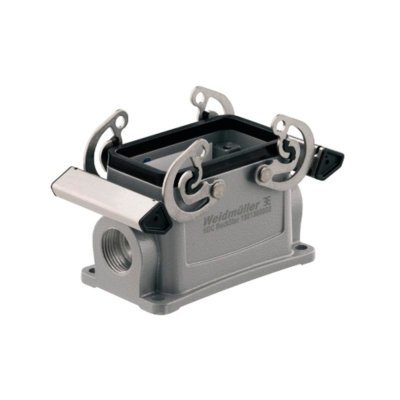 Base para conector multipolo de metal sin tapapara sobreponer 10 polos IP65
