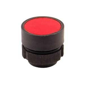 Cabeza para pulsador rasante plástico rojo 22mm p/caja termoplástico