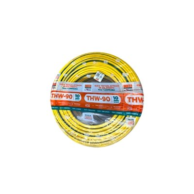 Cable de puesta a tierra CPT 12AWG PVC color amarillo-verde