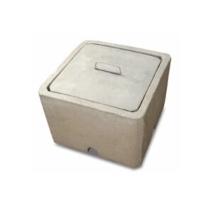 Caja de registro para concreto 400x400x300mm con tapa