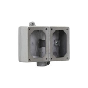 Caja rectangular para 2 interruptores y pulsador 1 salida de 3/4 clase 1 división 1 UL